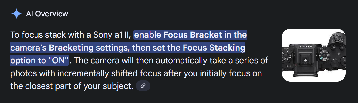 Focus Stack – Sony’s Perfect Answer